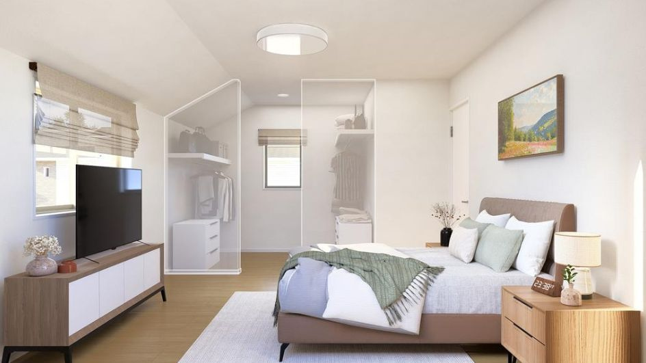 仲介手数料無料　GRAFARE　狭山市入間川18期　全1棟の居間・リビング