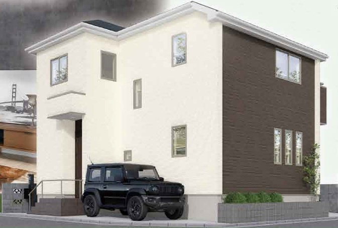 仲介手数料無料　GRAFARE　狭山市入間川18期　全1棟の外観パース