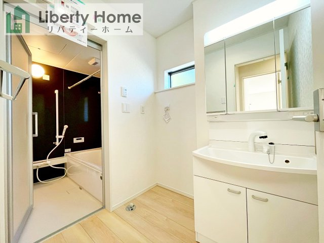 つくば市大曽根第1　新築戸建　1号棟の脱衣所