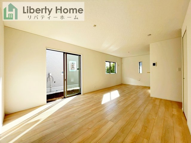 つくば市大曽根第1　新築戸建　1号棟の居間・リビング