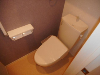 【トイレ】 | プルメリアⅠ | ゆったりとした空間のトイレです