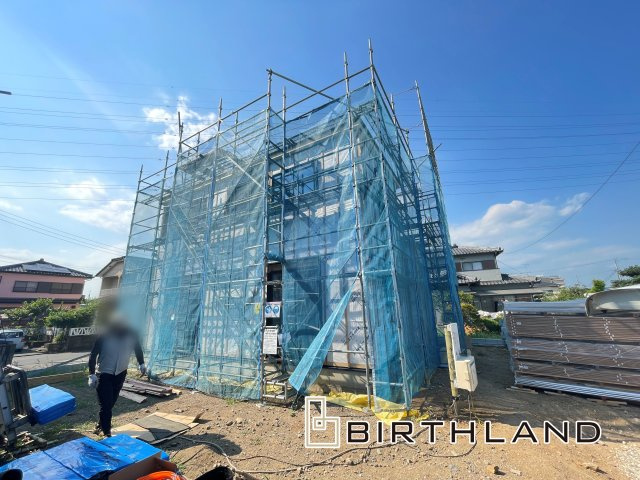 新築戸建・建売　足利市福居町　GRAFARE　全２棟の外観|2025.7.29　撮影　建築中です！