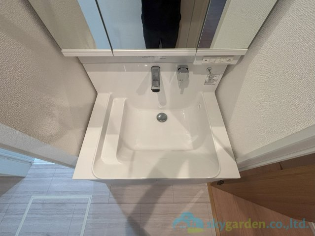 秦野市堀西9期　新築戸建　全1棟1号棟の独立洗面台