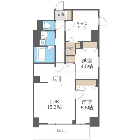 ル・マージュ新町の間取り