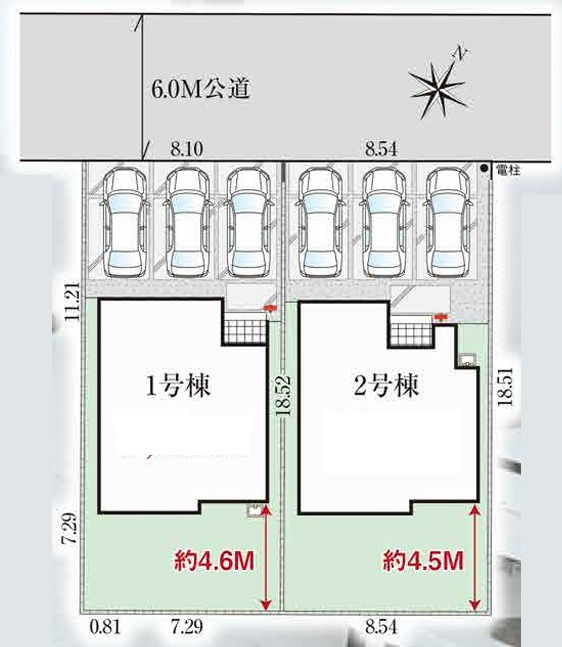 GRAFARE 狭山市広瀬台10期　全2棟　2号棟の間取り