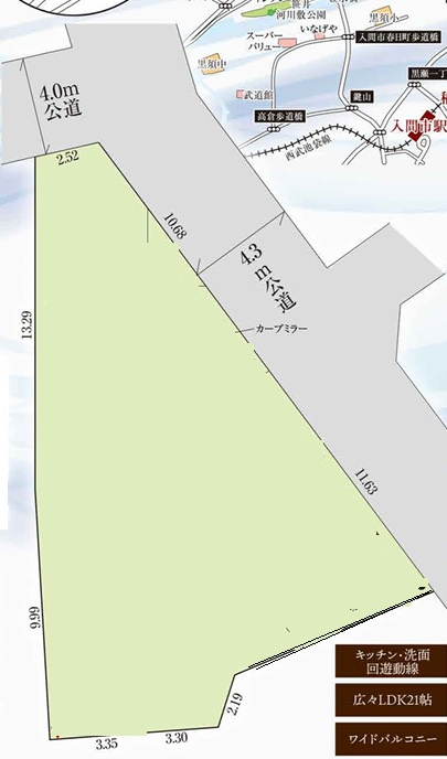 GRAFARE 狭山市笹井11期　全1棟の区画図