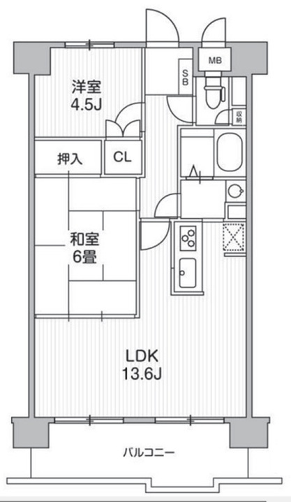 アーデンコート西長堀の間取り