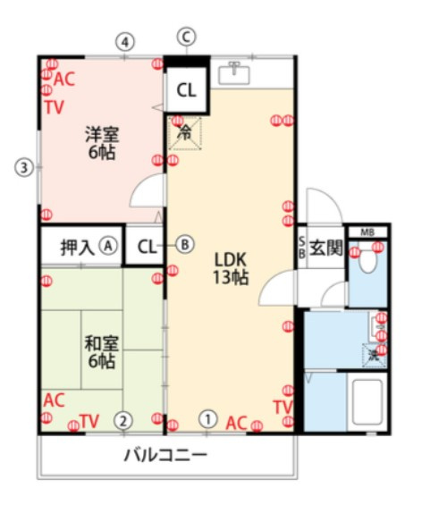 エスポアールの間取り