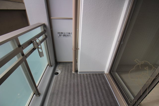 エス・キュート梅田東のバルコニー