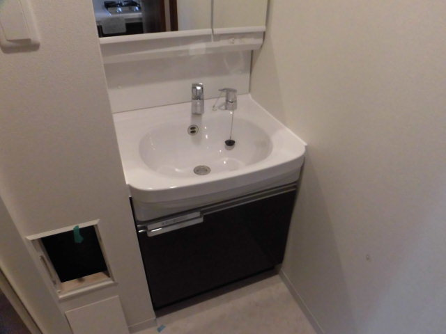 シャンプードレッサー付きの独立洗面台です。