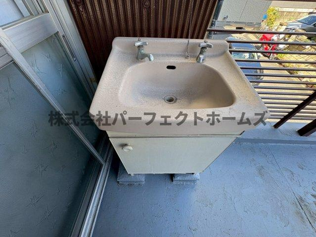 池田1丁目戸建　賃貸の洗面所|使いやすい洗面所です