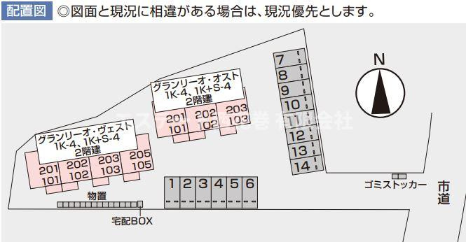 グランリーオ・オストの区画図