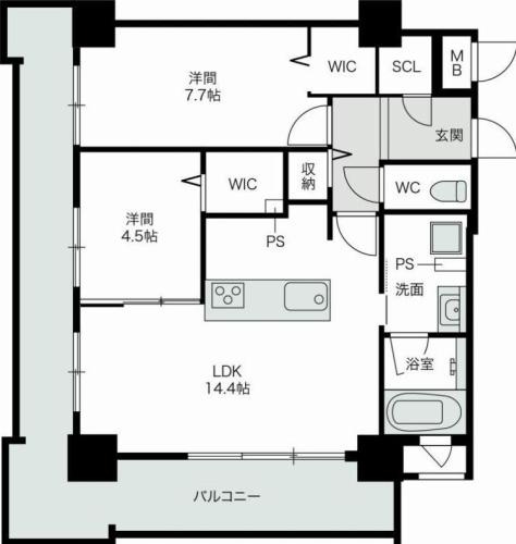 【間取り】 | ラフィーネ博多南　★プライスホームなら仲介手数料が割引価格です★