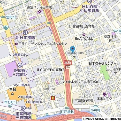 GRAN PASEO日本橋三越前の地図