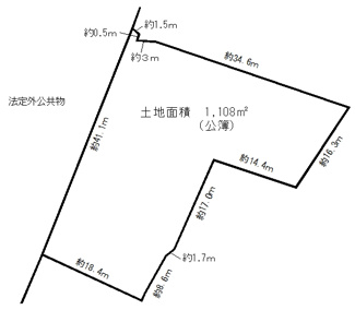 【土地図】 | 京田辺市薪西浜　売り土地