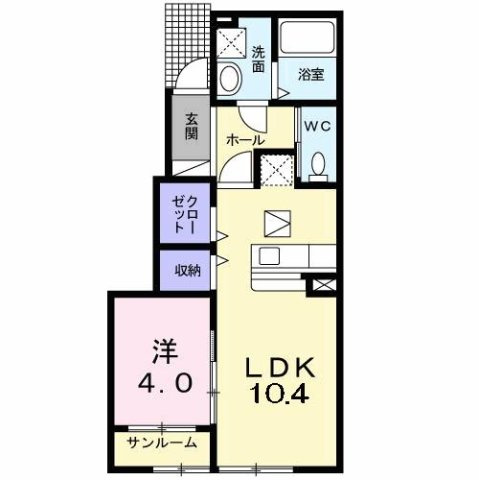 バールハイトＣの間取り