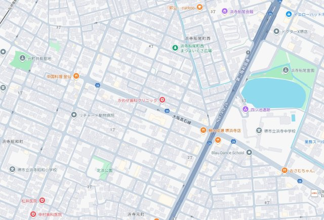 堺市西区浜寺船尾町西　新築一戸建ての地図