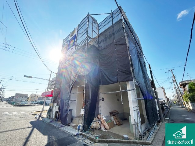 堺市西区浜寺船尾町西　新築一戸建ての外観|現在建築中！落ち着いた街並みで新生活を始めることが出来そう！周辺の物件も併せてご紹介させて頂きます！