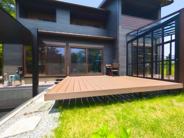 中軽井沢 2023年竣工の中古戸建のバルコニー