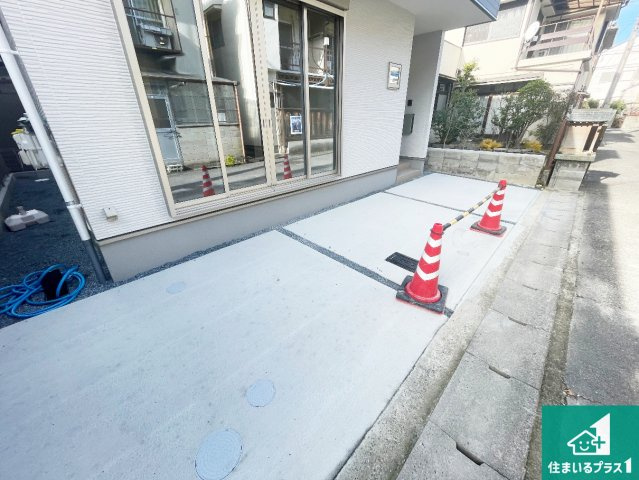 ★29(土)30(日)現地見学可能！★京都市伏見区向島庚申町　限定1邸の駐車場|駐車スペース！散水栓があるので、こまめに愛車を洗えます！
