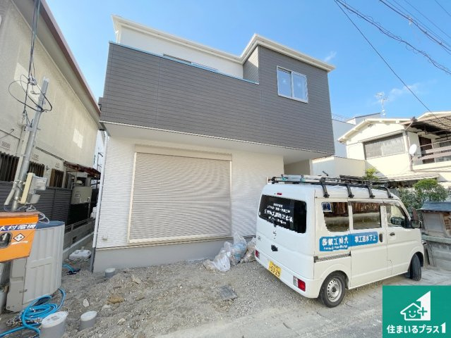 京都市伏見区向島庚申町　第3期　新築一戸建ての外観|周辺は落ち着いた街並みの住宅地！子育てがしやすい住環境です！まだ未完成ですが、現地でしかわからない事もございます。是非一度ご覧ください。