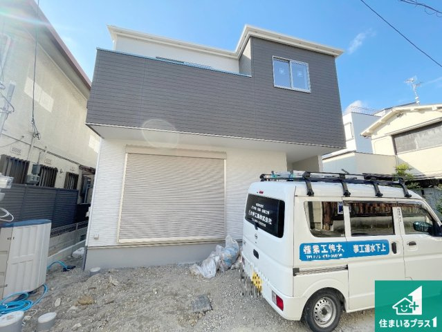 京都市伏見区向島庚申町　第3期　新築一戸建ての外観|周辺は落ち着いた街並みの住宅地！子育てがしやすい住環境です！まだ未完成ですが、現地でしかわからない事もございます。是非一度ご覧ください。