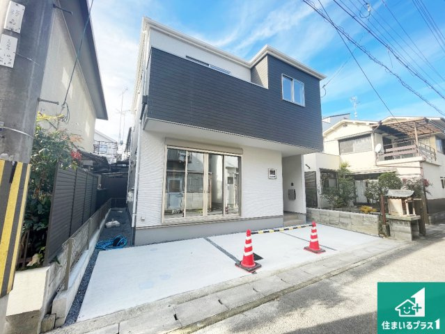 京都市伏見区向島庚申町　第3期　新築一戸建ての外観|安心の10年保証！外観を美しく保ち、雨水で汚れを落とします！気になることがありましたら、お気軽にお問い合わせください！