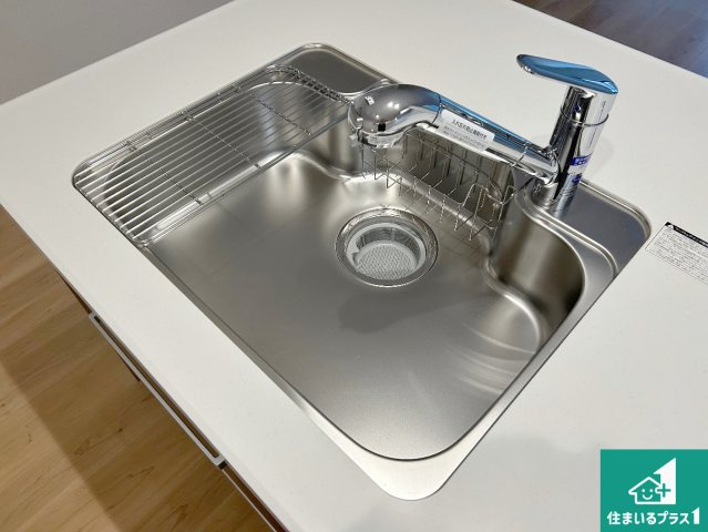 堺市堺区老松町　第1期　新築一戸建ての設備|洗い物も楽にできる、広々シンク！