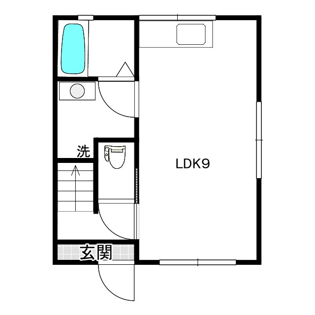 ひまわりハウスの間取り|1階