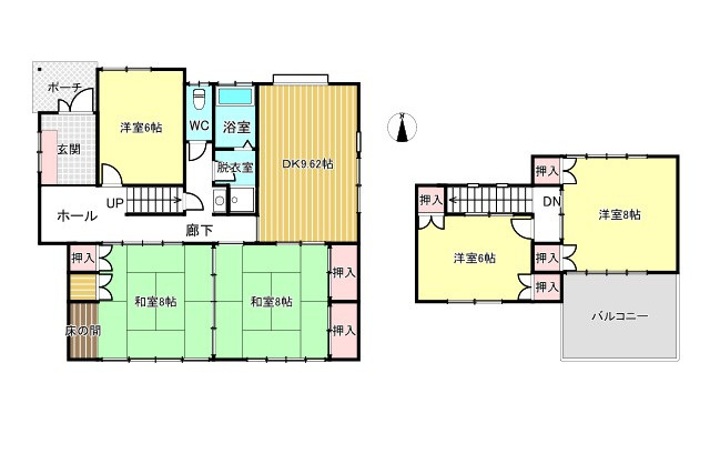 中古住宅　福富の間取り