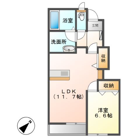 Pure Green　豊の間取り