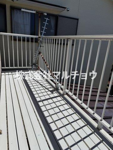 芳養松原戸建てのバルコニー|落ち着いた時間を過ごせるバルコニーです