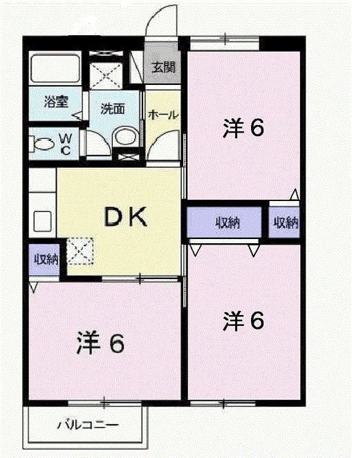 エンジェルコーポラスＢの間取り