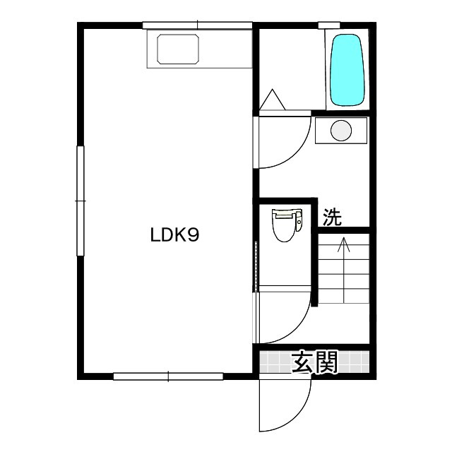 ひまわりハウスの間取り|1階