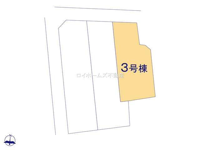 【区画図】 | あま市篠田小塚32『仲介料無料』新築戸建て | 3号棟