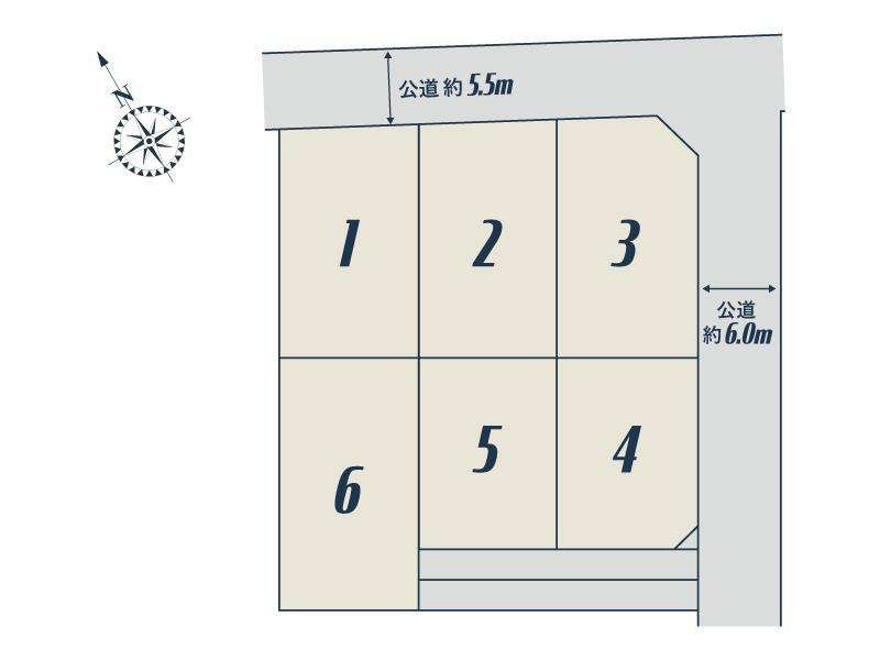 佐野市奈良渕　新築戸建5-1の区画図