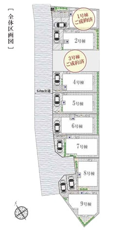 関町南2丁目・新築戸建・2号棟の区画図