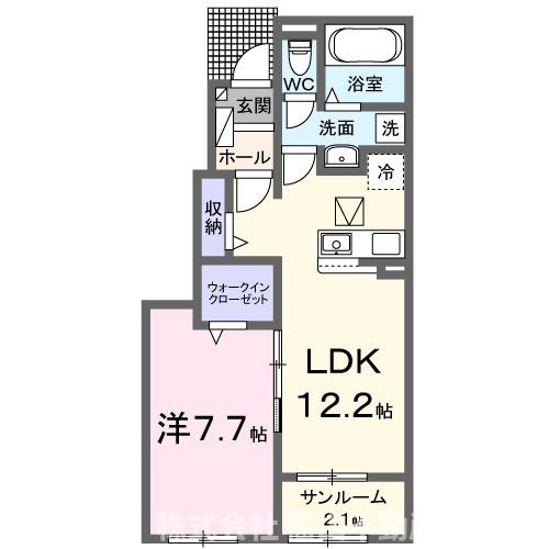 マイライフ直方Ⅴの間取り