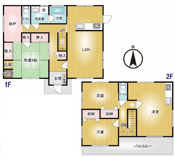 【間取り】 | 館林市岡野町中古住宅
