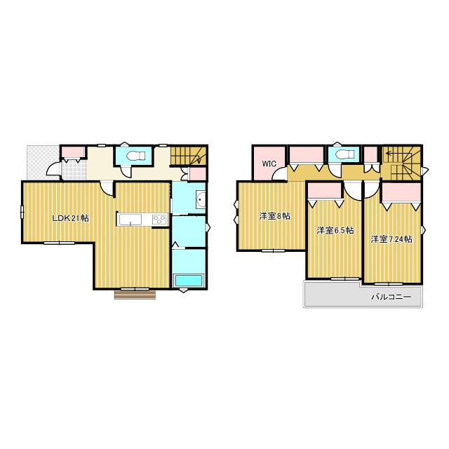 泉区新橋町　新築戸建ての間取り
