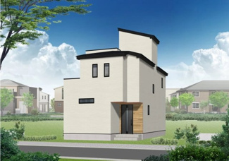 【外観】 | 厚木市妻田南1丁目  1号棟 第2 | イメージパース（完成時に現況と異なる場合は現況優先となります）