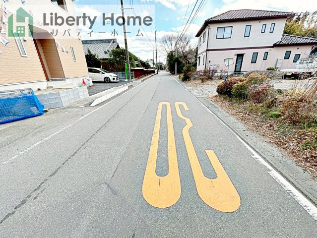 北茨城市磯原町上相田第2　新築戸建の前面道路含む現地写真