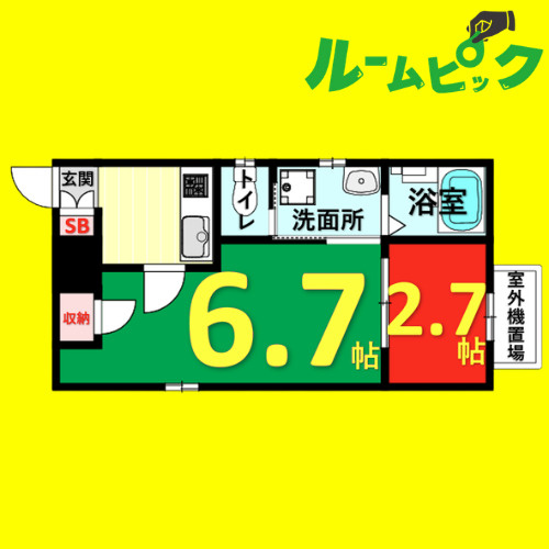 la maison de bonheur　名古屋市賃貸　仲介手数料無料の間取り