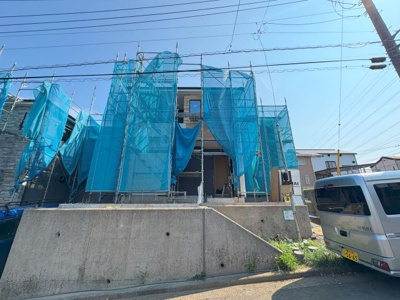 【外観】 | 瀬谷区阿久和西新築分譲住宅【3LDK+駐車1台/大型中央バルコニー/収納豊富/共有大型クローゼット】