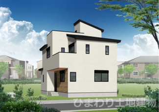 【外観】 | 厚木市妻田南1丁目  3号棟 第2 | イメージパース（完成時に現況と異なる場合は現況優先となります）