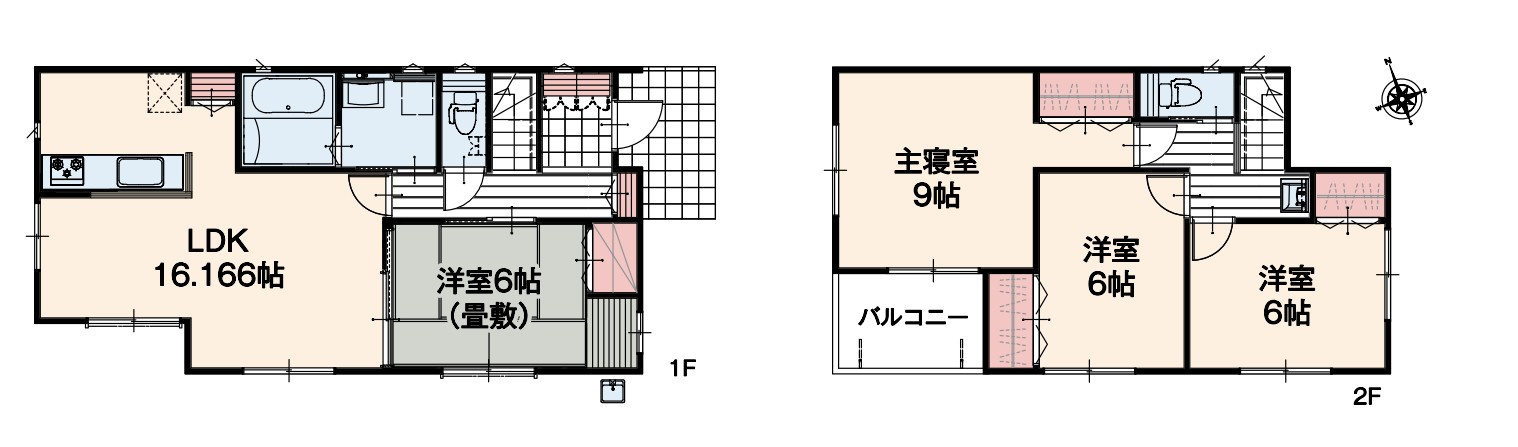 【新築戸建】上里町忍保　の間取り|■間取り図（1号棟）｜敷地面積：278.84（約84.34坪）　建物面積：104.33（約31.55坪）