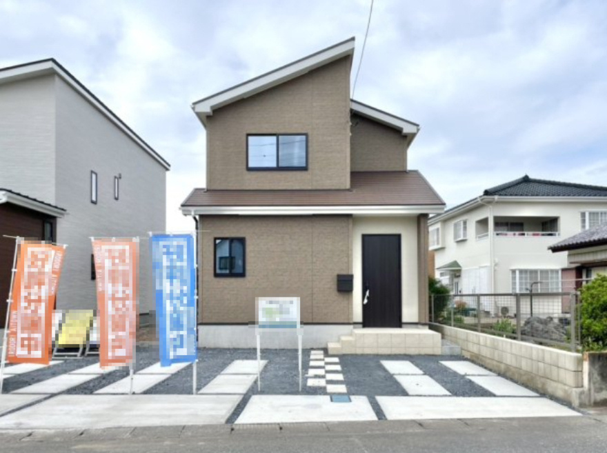 【新築戸建】上里町忍保　の外観|■外観（1号棟）｜お家探しは木ノ葉プランニングにお任せください♪ご希望のお家を一緒にお探し致します♪