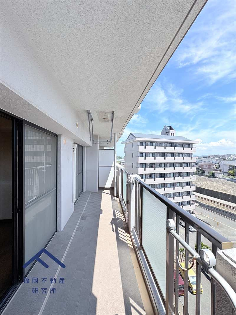 アムール和白6のバルコニー