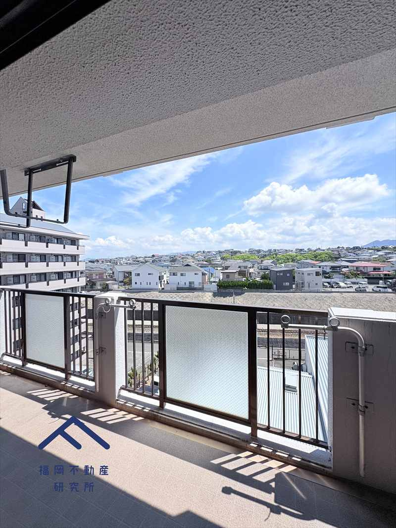 アムール和白6のバルコニー