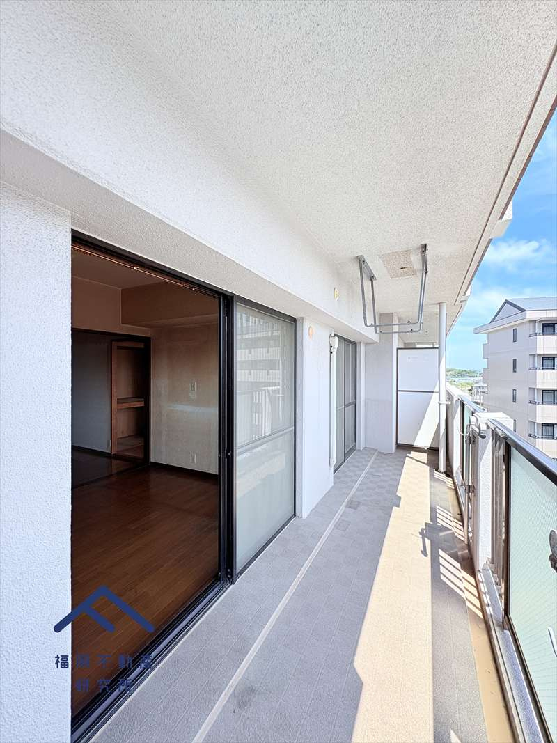 アムール和白6のバルコニー